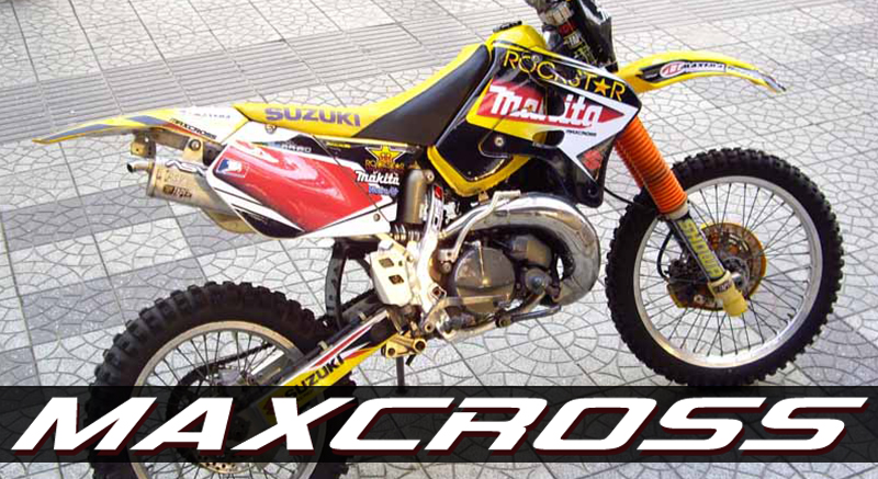 SUZUKI RMX250S 1996-N' (Iron tank version) ROCKSTAR MAKITA STYLE